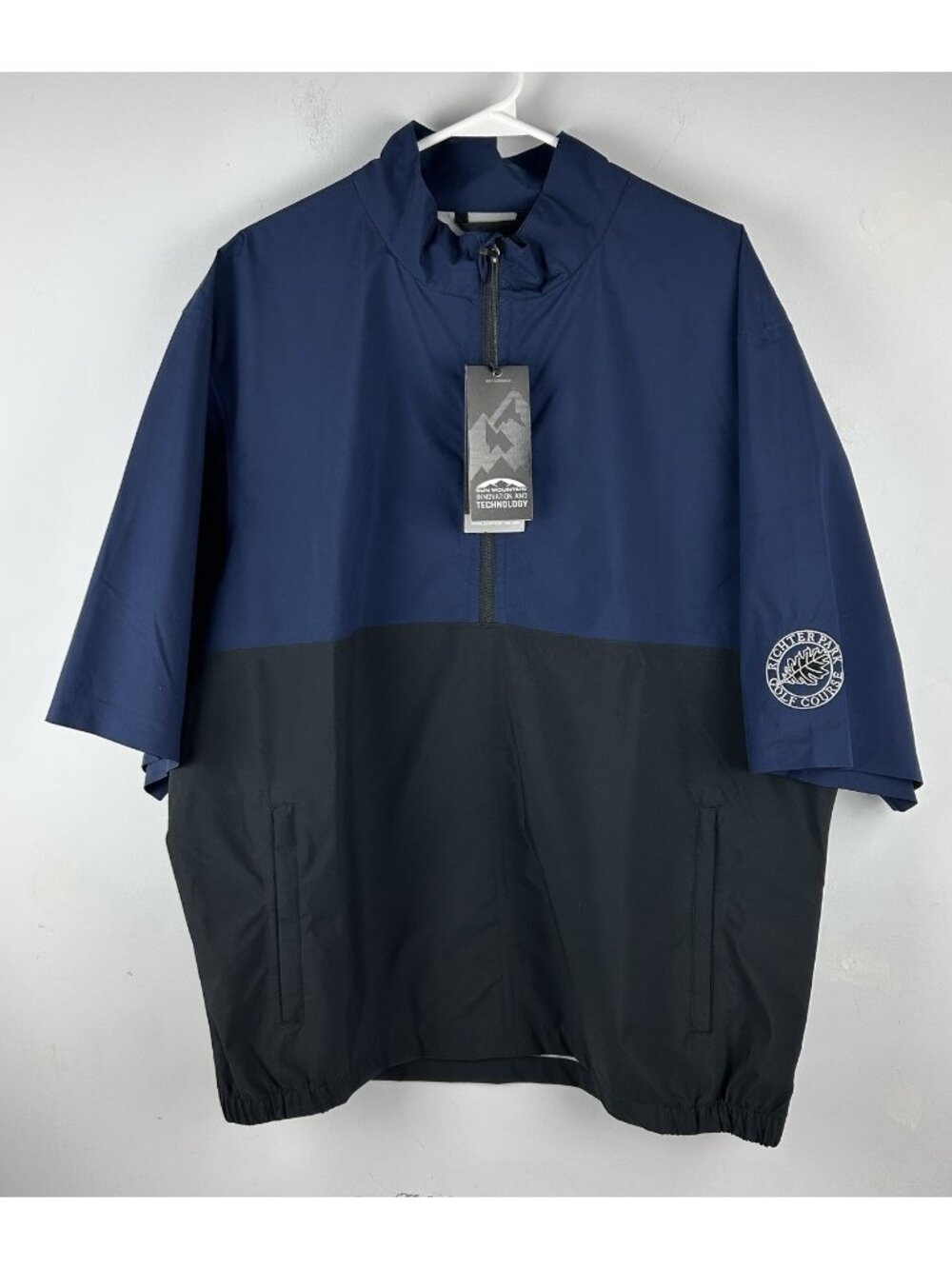 Sun Mountain Pullover Men's XL  Navy/black  Monsoon SS Golf Outerwear Waterproof